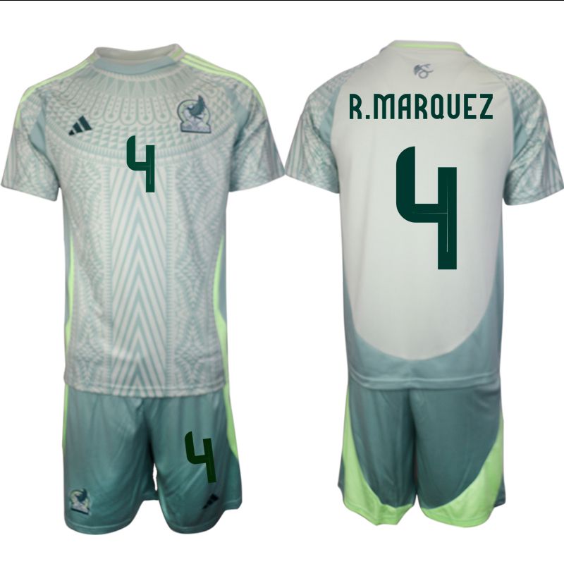 Men 2024-2025 Season Mexico away green 4 Soccer Jerseys